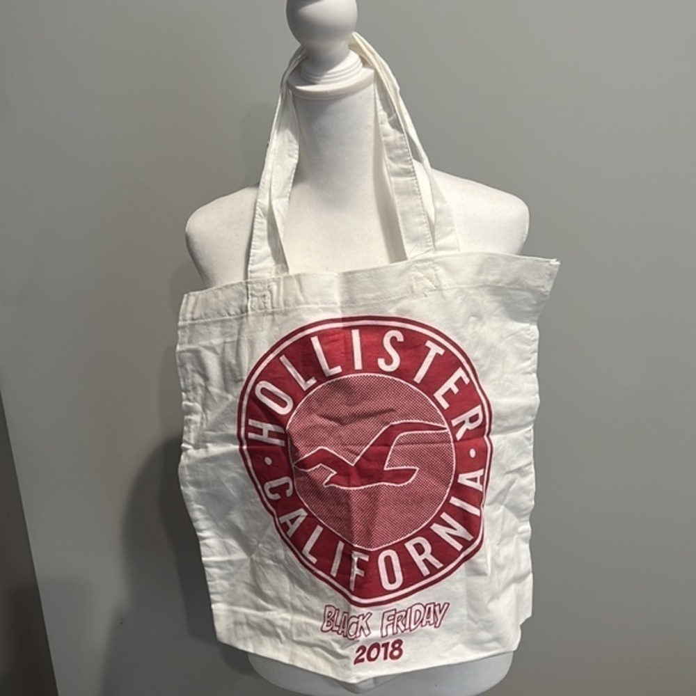 Hollister Co Black Friday White Red Tote Bag Nwt New‎